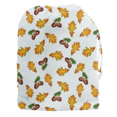 Oak Leaves And Acorns Drawstring Pouch (3xl) by SychEva