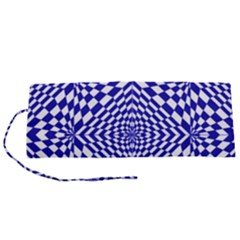 Illusion Waves Pattern Roll Up Canvas Pencil Holder (s) by Sparkle