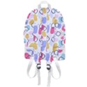 Abstract Multicolored Shapes Zip Bottom Backpack View3