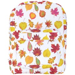 Watercolor Autumn Leaves Full Print Backpack by SychEva