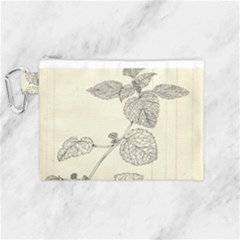 Lemon Balm Canvas Cosmetic Bag (medium) by Limerence