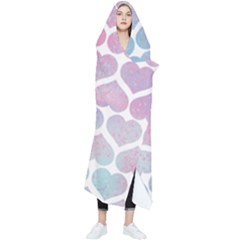 Multicolored Hearts Wearable Blanket by SychEva