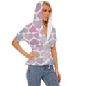 Multicolored Hearts Lightweight Drawstring Hooded Top View3