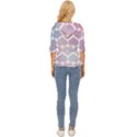Multicolored Hearts Lightweight Drawstring Hooded Top View4
