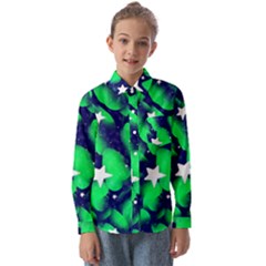 Space Odyssey  Kids  Long Sleeve Shirt by notyouraveragemonet
