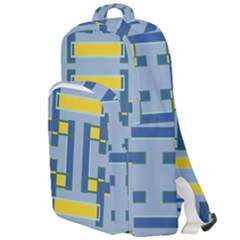 Abstract Pattern Geometric Backgrounds   Double Compartment Backpack by Eskimos