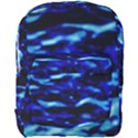 Blue Waves Abstract Series No8 Full Print Backpack View1