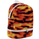 Red  Waves Abstract Series No5 Zip Bottom Backpack View2