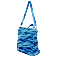 Blue Waves Abstract Series No4 Crossbody Backpack by DimitriosArt
