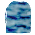 Blue Waves Abstract Series No5 Drawstring Pouch (3XL) View2