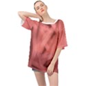 Red Flames Abstract No2 Oversized Chiffon Top View1