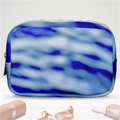 Blue Waves Abstract Series No10 Make Up Pouch (small) by DimitriosArt