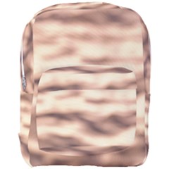 Pink  Waves Abstract Series No6 Full Print Backpack by DimitriosArt