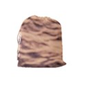 Pink  Waves Abstract Series No5 Drawstring Pouch (Large) View2