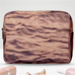 Pink  Waves Abstract Series No5 Make Up Pouch (large) by DimitriosArt