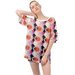 Digi Anim Oversized Chiffon Top by Sparkle