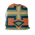 Abstract pattern geometric backgrounds   Drawstring Pouch (2XL) View2