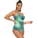 Green Vibrant Abstract Retro Full Coverage Swimsuit View3