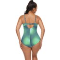 Green Vibrant Abstract Retro Full Coverage Swimsuit View4