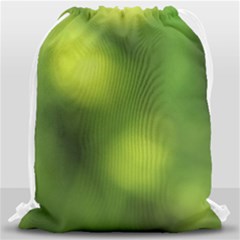Green Vibrant Abstract No3 Drawstring Bag (large) by DimitriosArt
