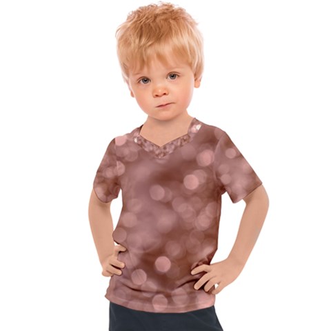 Light Reflections Abstract No6 Rose Kids  Sports Tee by DimitriosArt