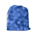 Light Reflections Abstract No5 Blue Drawstring Pouch (XL) View2