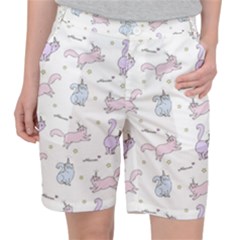 Unicorn Cats Pattern 2 Pocket Shorts by Littlebird