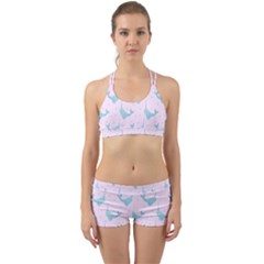 Narwales Stars  Pattern Pink Back Web Gym Set by Littlebird