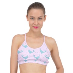 Narwales Stars  Pattern Pink Basic Training Sports Bra by Littlebird