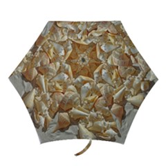Sea-shells Bg Mini Folding Umbrellas by SomethingForEveryone