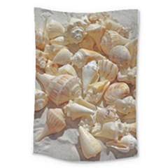 Sea-shells Bg Large Tapestry by SomethingForEveryone