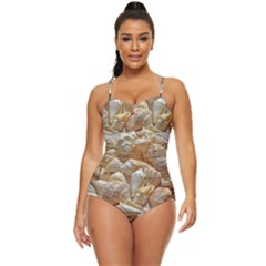 Sea-shells Bg Retro Full Coverage Swimsuit by SomethingForEveryone
