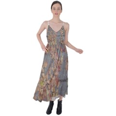 Sidewalk Leaves Tie Back Maxi Dress by SomethingForEveryone