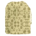 Floral folk damask pattern Fantasy flowers Floral geometric fantasy Drawstring Pouch (3XL) View1