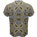 Floral folk damask pattern Fantasy flowers Floral geometric fantasy Men s Cotton Tee View2