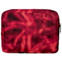 Cadmium Red Abstract Stars Make Up Pouch (Large) View2