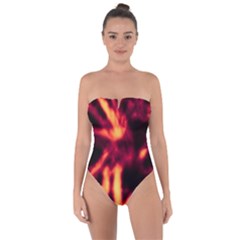 Lava Abstract Stars Tie Back One Piece Swimsuit by DimitriosArt