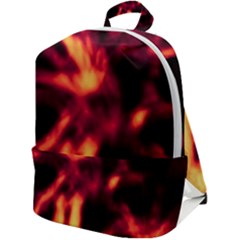 Lava Abstract Stars Zip Up Backpack by DimitriosArt