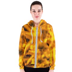 Golden Abstract Stars Women s Zipper Hoodie by DimitriosArt