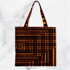 Gradient Zipper Grocery Tote Bag by Sparkle