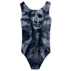 Bw Creepy Fantasy Scene Artwork Kids  Cut-out Back One Piece Swimsuit by dflcprintsclothing