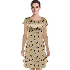 Festive Champagne Cap Sleeve Nightdress by SychEva