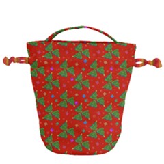 Christmas Trees Drawstring Bucket Bag by SychEva