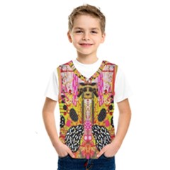 Digital Illusion Kids  Basketball Tank Top by Sparkle