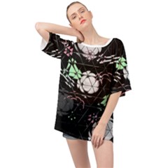 Digital Illusion Oversized Chiffon Top by Sparkle