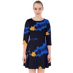 Digital Illusion Smock Dress by Sparkle