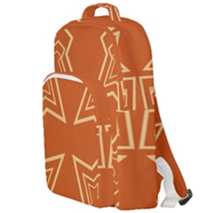 Abstract Pattern Geometric Backgrounds   Double Compartment Backpack by Eskimos