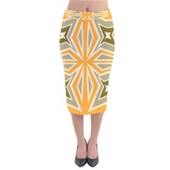 Abstract Pattern Geometric Backgrounds   Velvet Midi Pencil Skirt by Eskimos