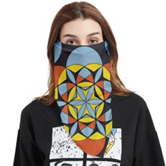 Abstract Pattern Geometric Backgrounds   Face Covering Bandana (triangle) by Eskimos