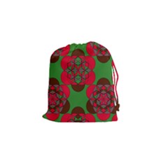 Abstract Pattern Geometric Backgrounds   Drawstring Pouch (small) by Eskimos